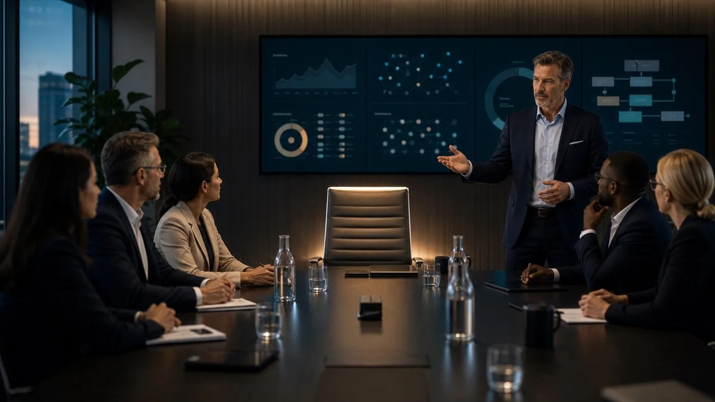 Fractional executive advising a leadership team
